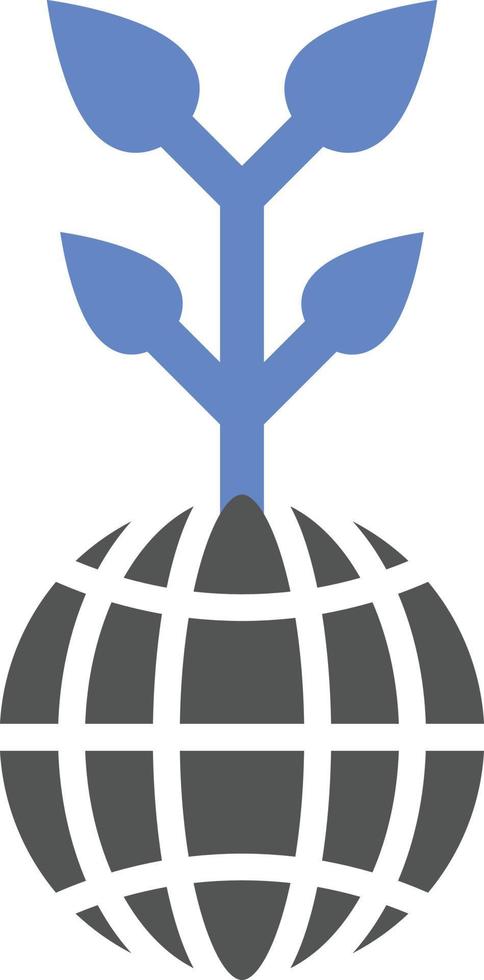 Eco Globe Icon Style vector