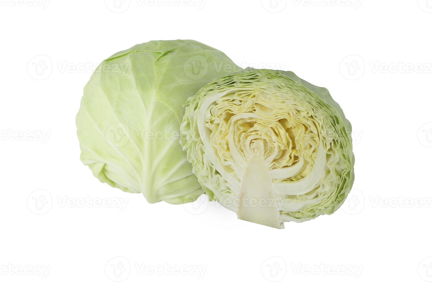 Cabbage isolated on white background. photo