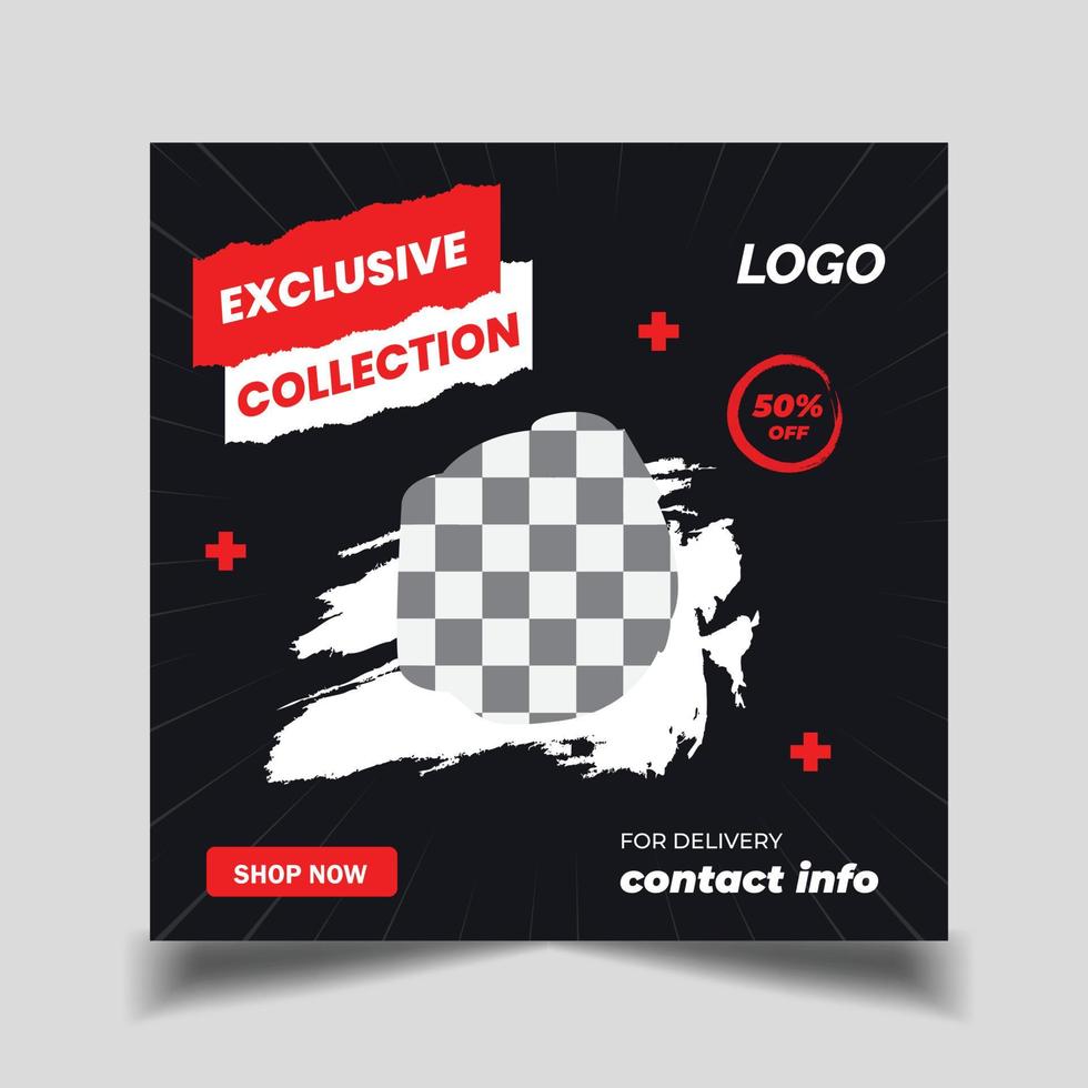 smart watch social media post template vector