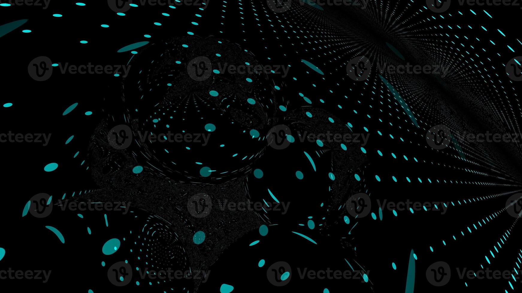 abstract blue particles technology background photo