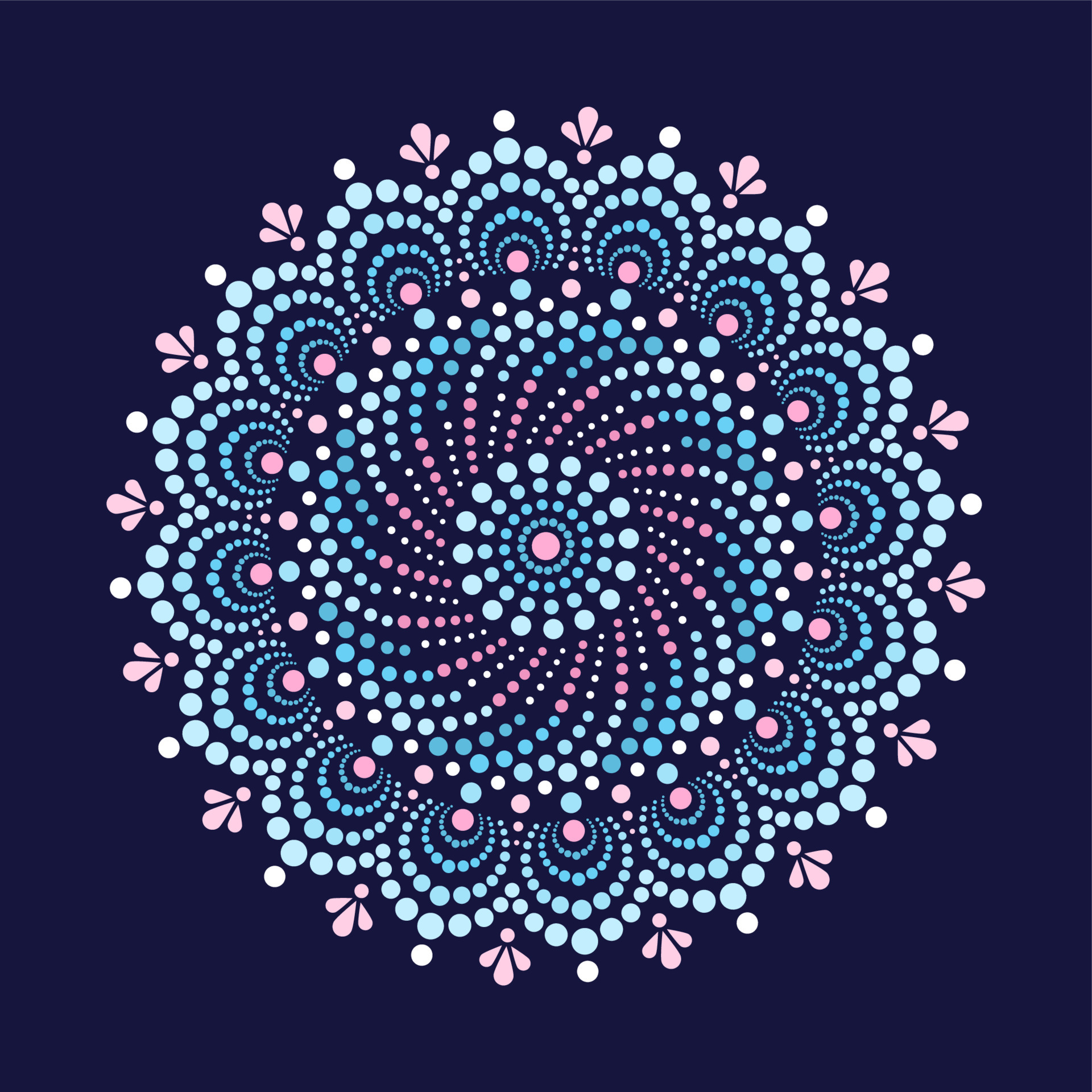 Vector dot painting mandalas. Aboriginal style of dot painting 6761357  Vector Art at Vecteezy