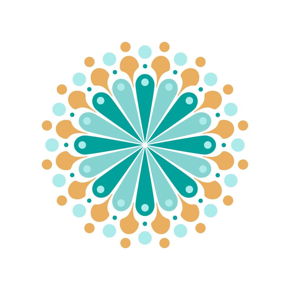 Vector dot painting mandalas. Aboriginal style of dot painting