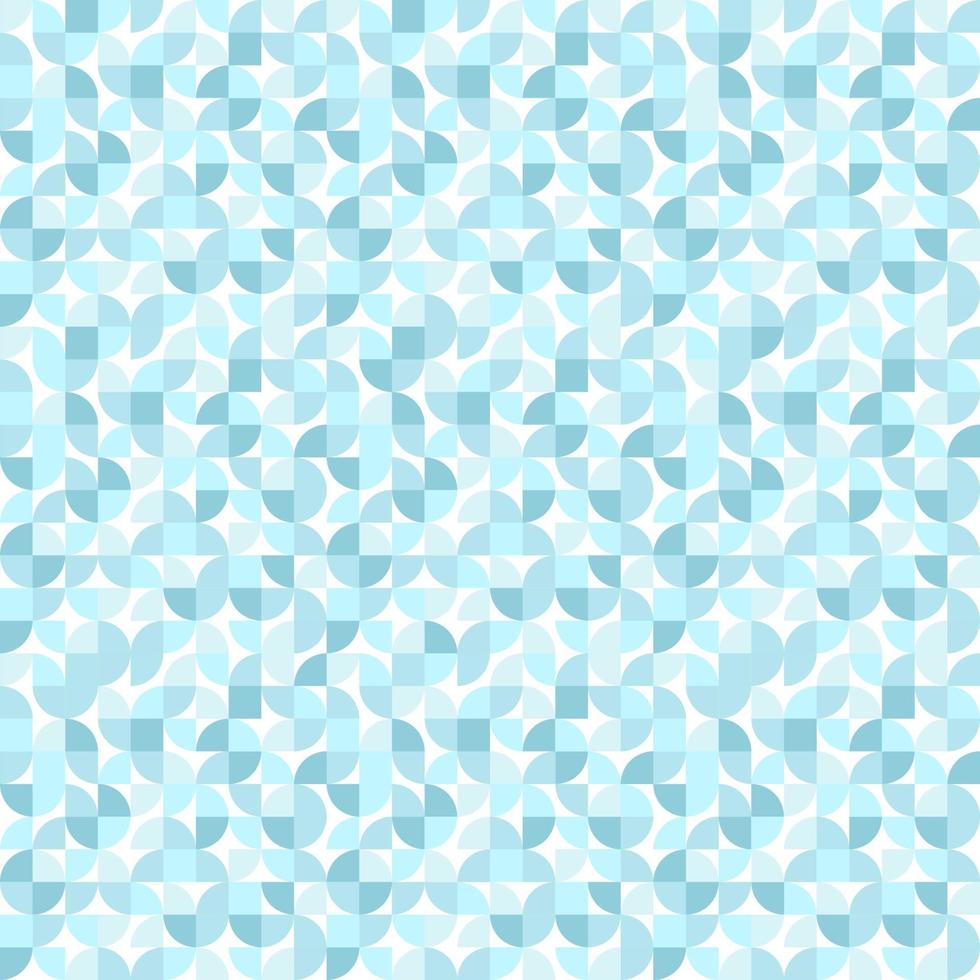 Geometric minimalistic seamless vector pattern. Blue monochrome abstract flat scandinavian pattern. Winter bacground