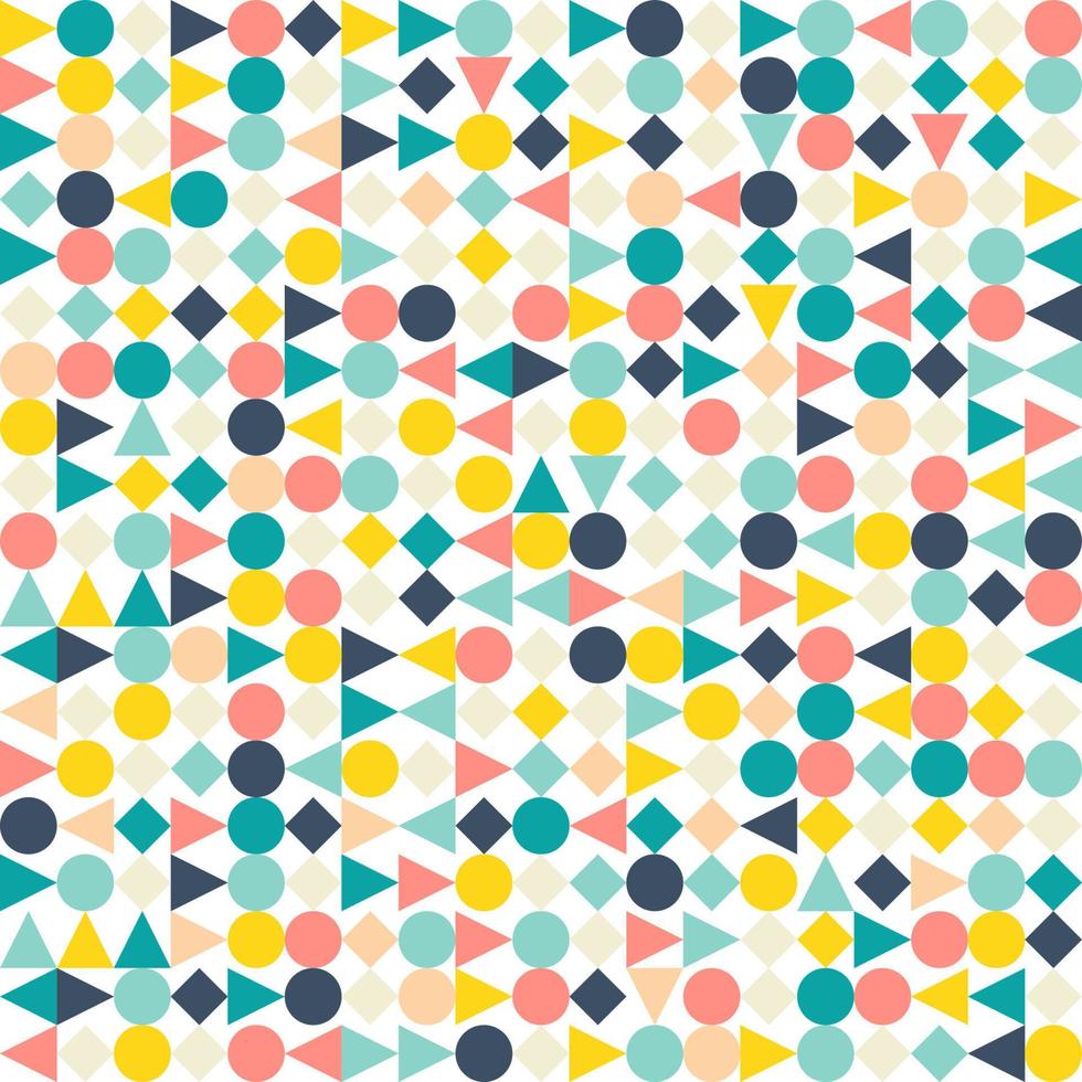 Vector seamless geometric pattern. Abstract flat design. Minimalistic scandinavian pattern.