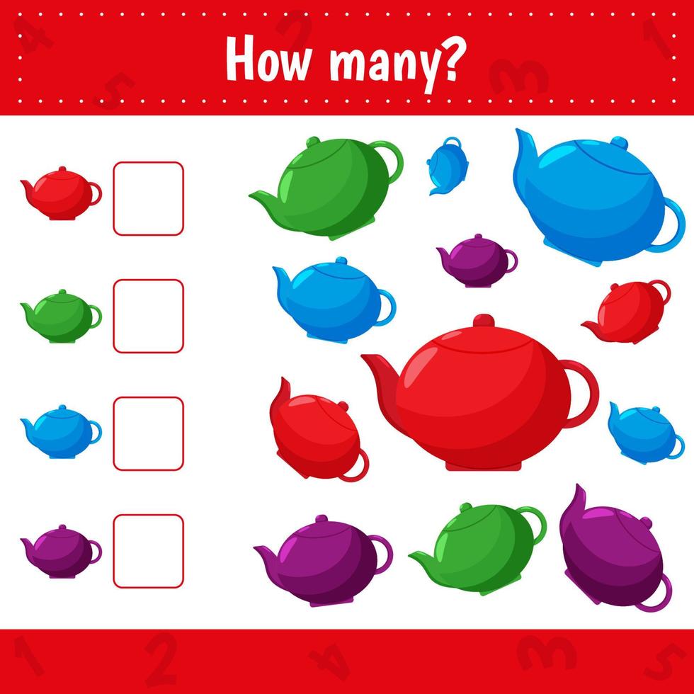 How many teapots are there vector