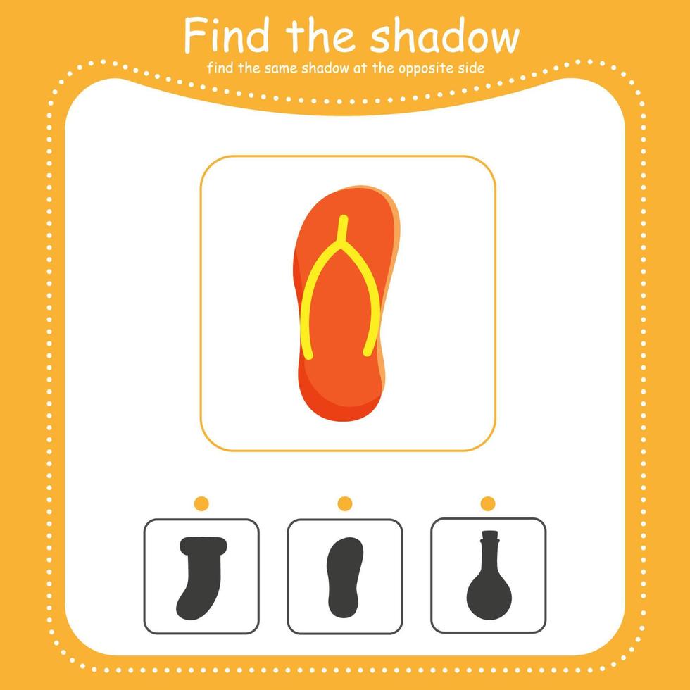 Find the correct shadow. Slate vector