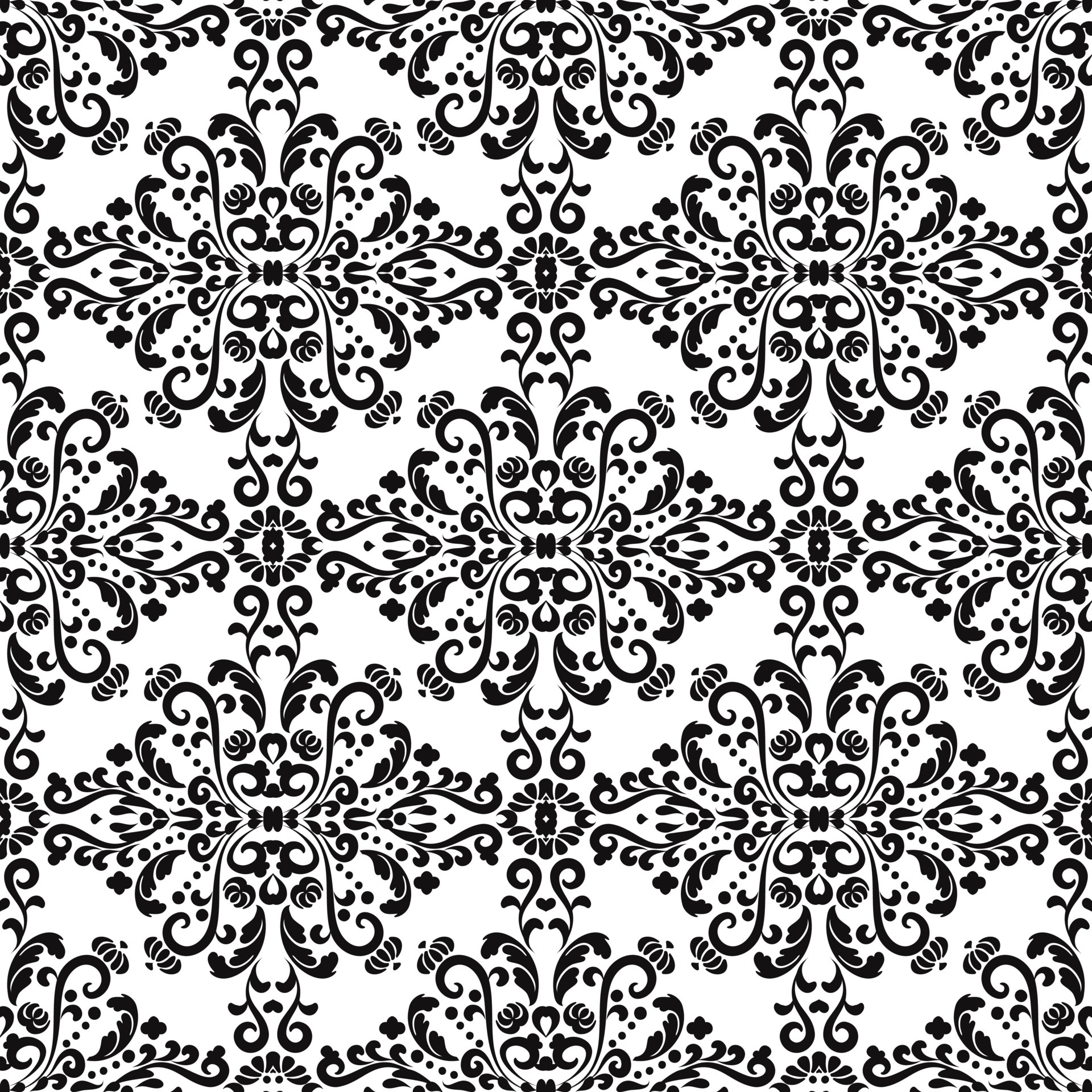 conjunto de plantillas decorativas con adornos en blanco y negro. patrón  impecable en estilo oriental para la decoración del hogar. en blanco y  negro. ilustración vectorial 14745768 Vector en Vecteezy