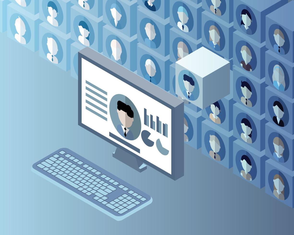 Big Data analysis to manipulate with human database vector