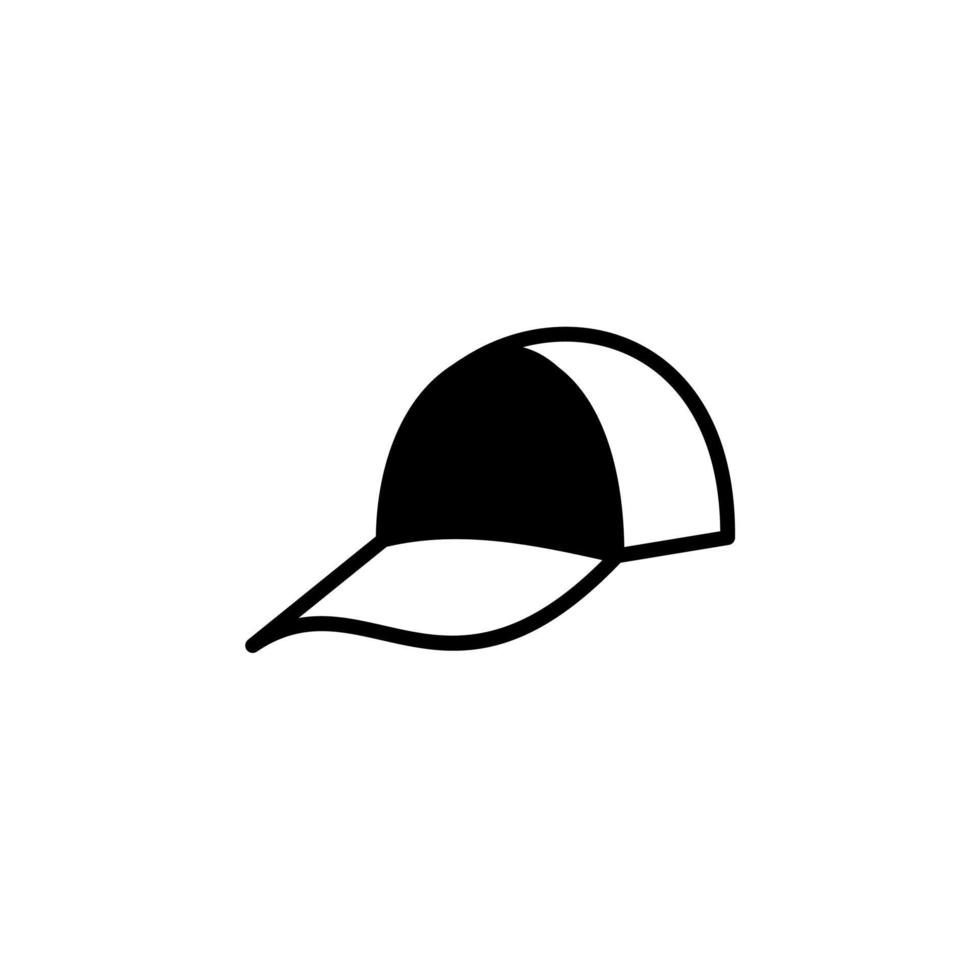 Hat, Accessory, Fashion Solid Line Icon Vector Illustration Logo Template. Suitable For Many Purposes.