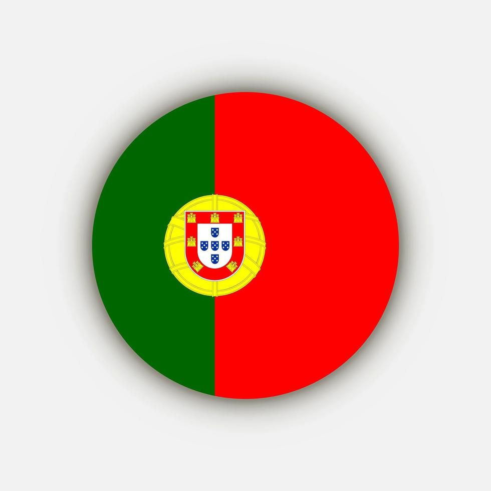 Country Portugal. Portugal flag. Vector illustration.