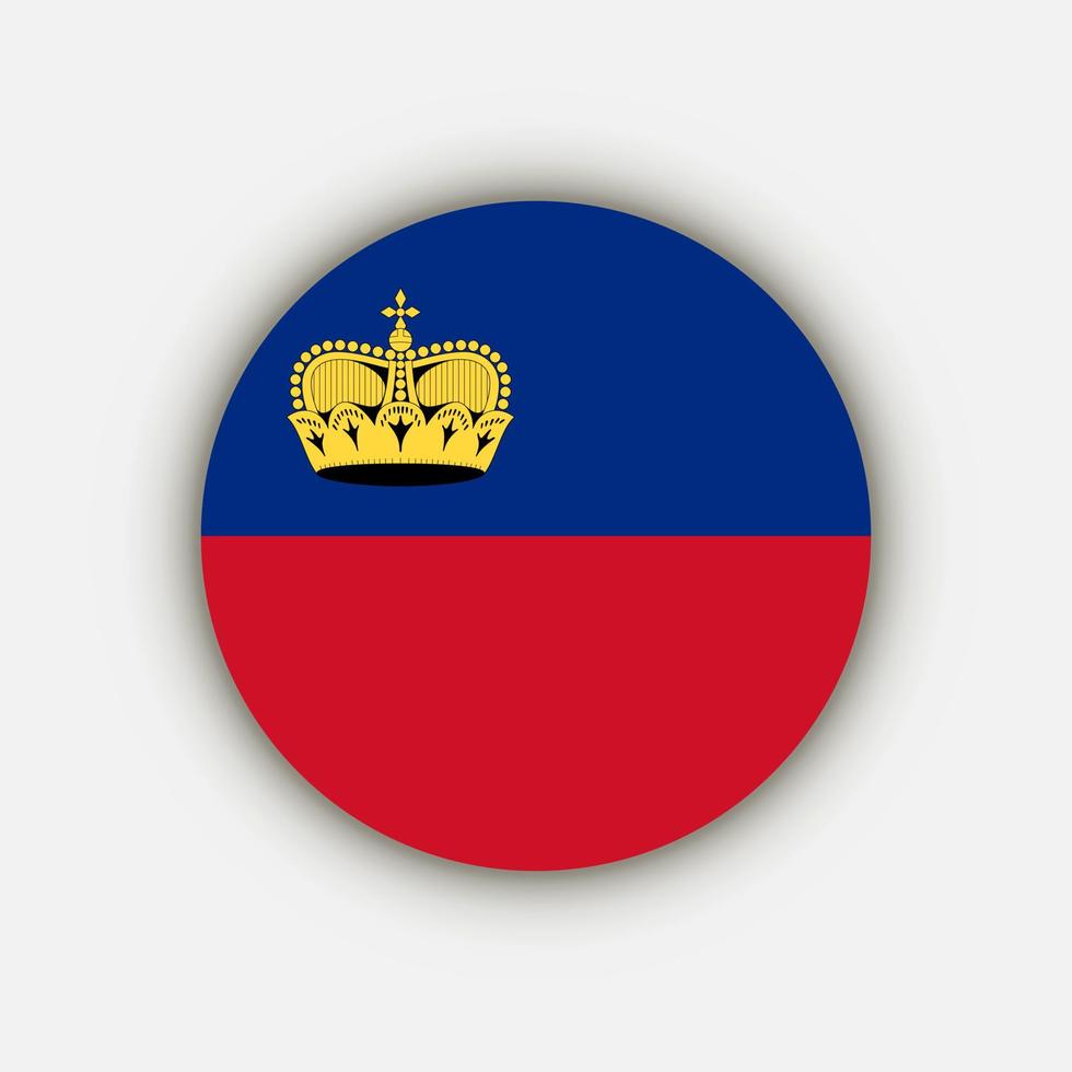 Country Liechtenstein. Liechtenstein flag. Vector illustration.