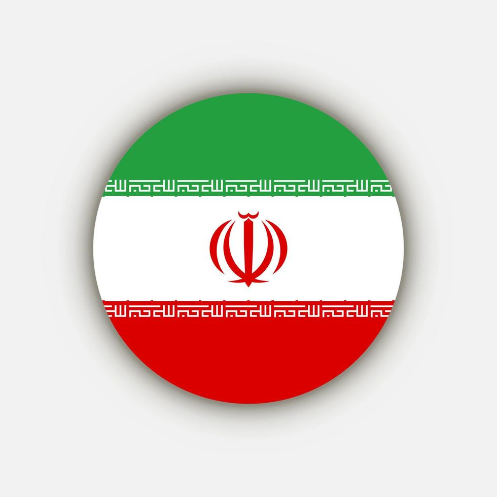 país irán. bandera de irán ilustración vectorial vector