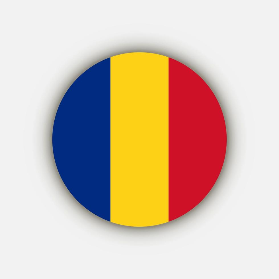 Country Romania. Romania flag. Vector illustration.