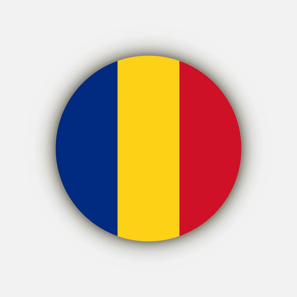 Country Romania. Romania flag. Vector illustration.