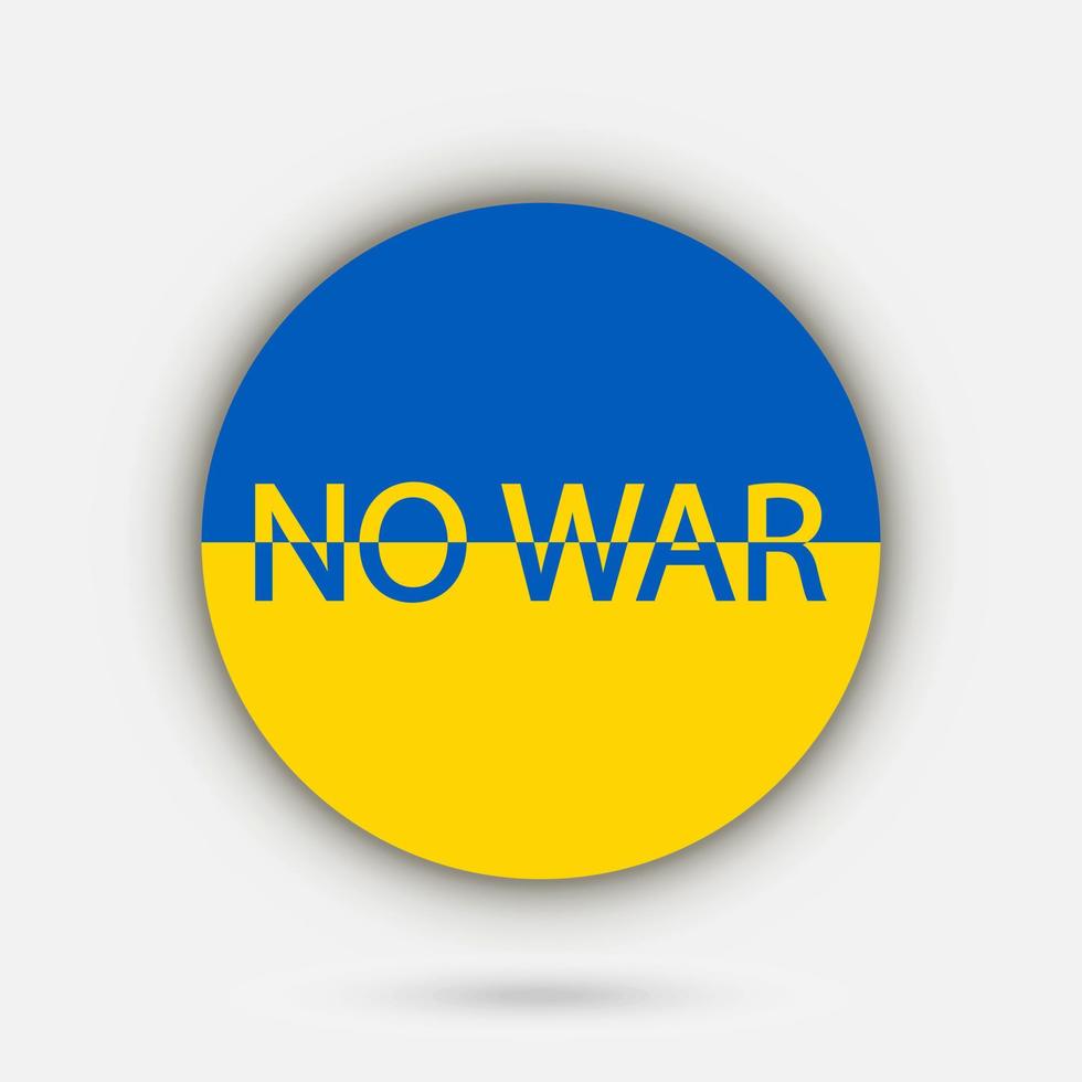 Country Ukraine. Ukraine flag with no war word. vector