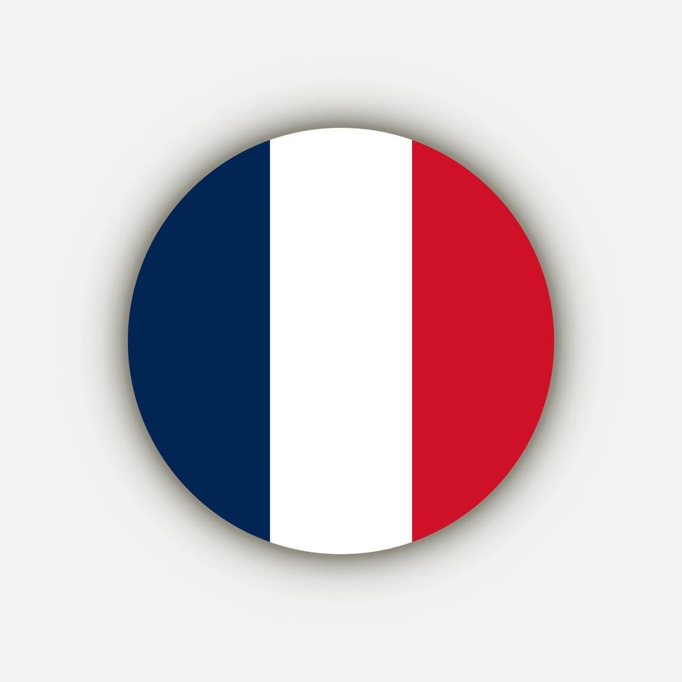 Country France. France flag. Vector illustration.