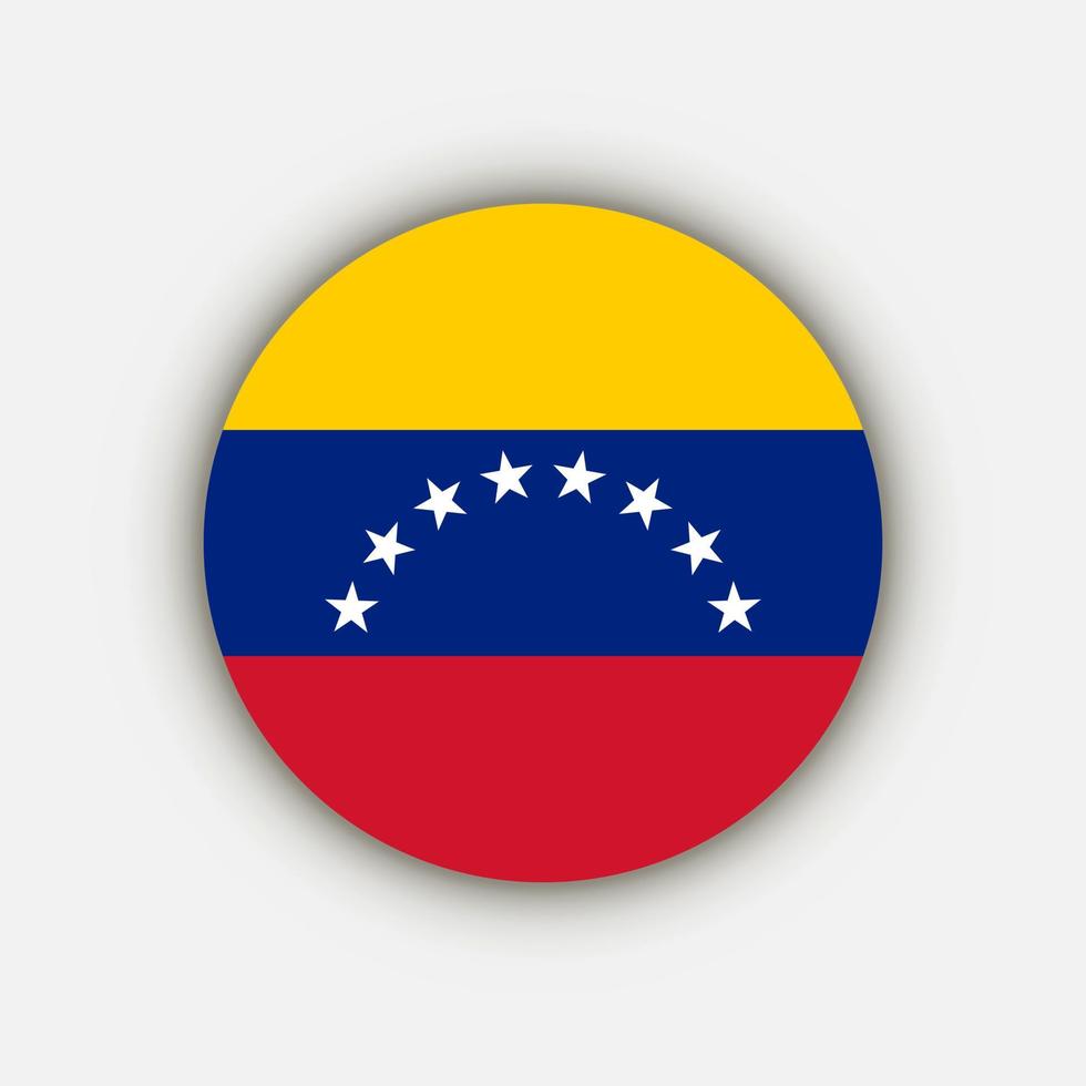 país venezuela. bandera venezolana. ilustración vectorial vector