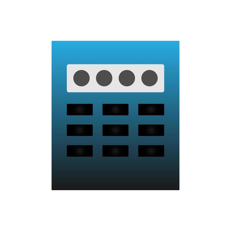 Passcode Icon, flat design icon vector