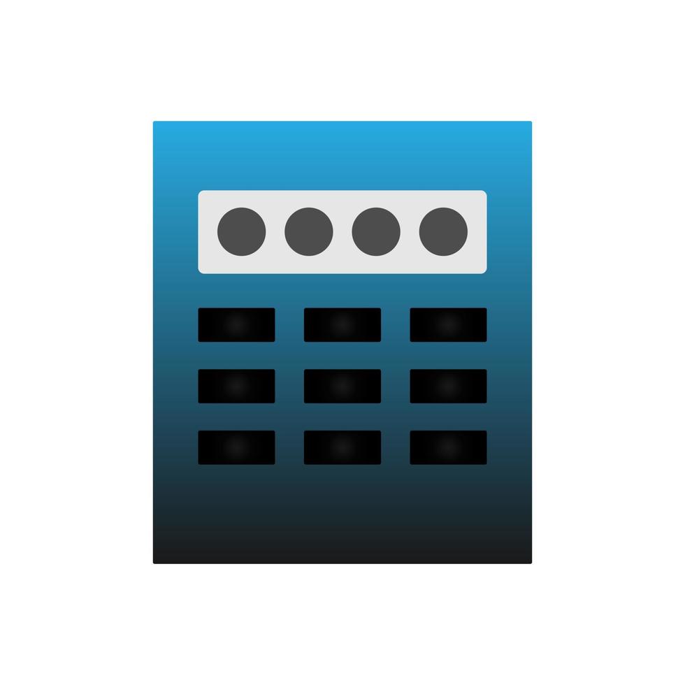 Passcode Icon, flat design icon vector