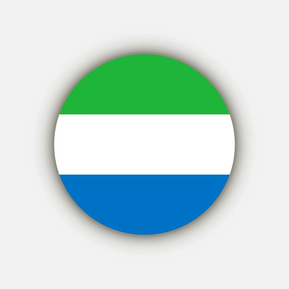 país sierra leona. bandera de sierra leona. ilustración vectorial vector