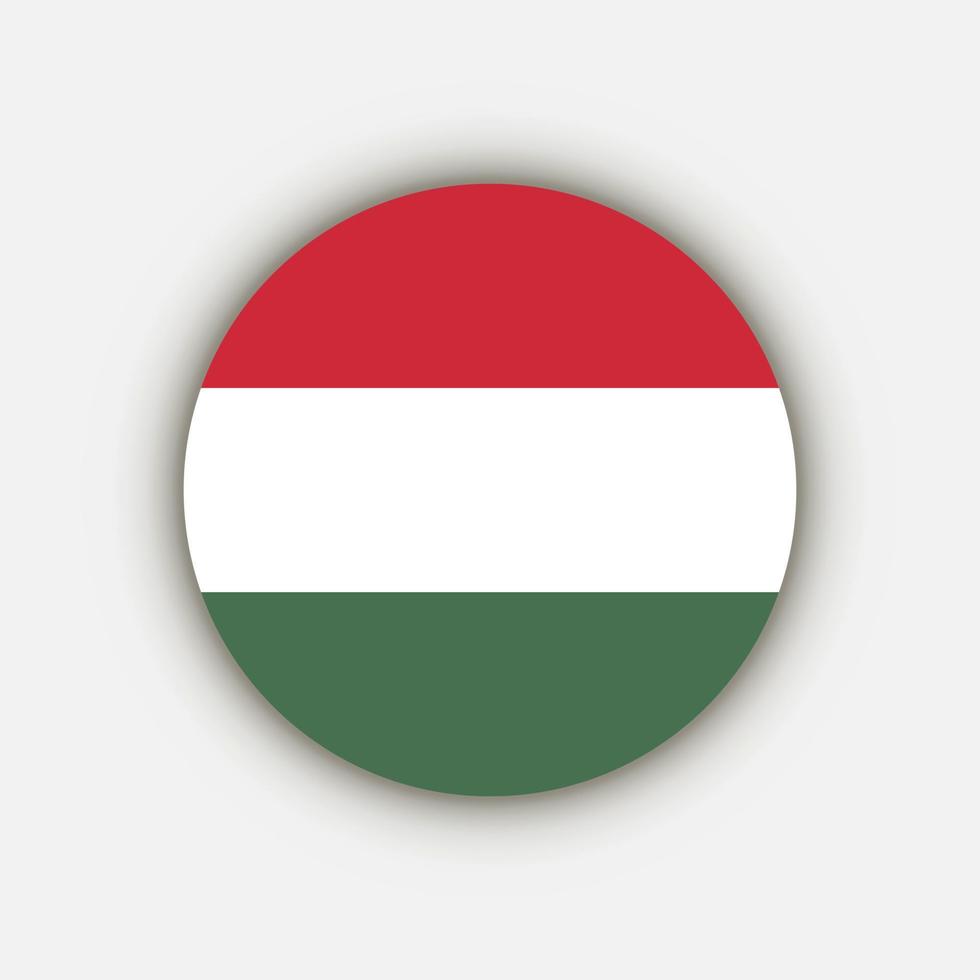Hungría del país. bandera de hungría ilustración vectorial vector