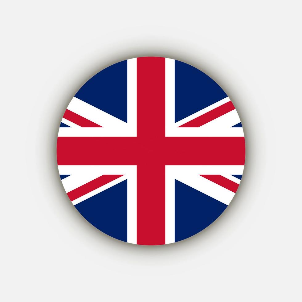 Country United Kingdom. United Kingdom flag. Vector illustration.