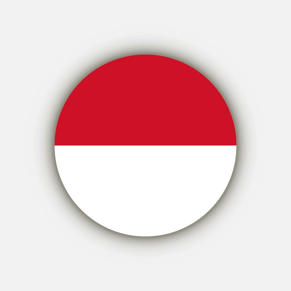 Country Monaco. Monaco flag. Vector illustration.