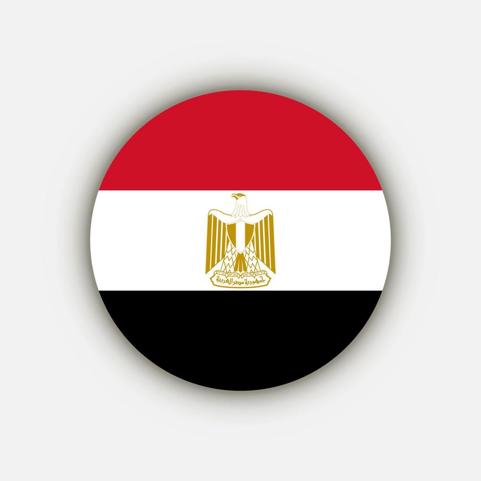 país egipto. bandera de egipto ilustración vectorial vector