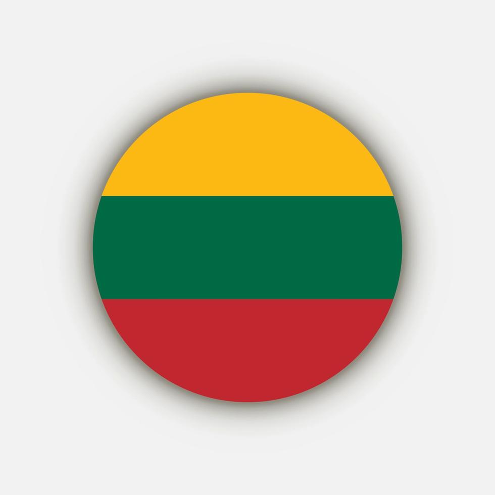 Coutry Lithuania. Lithuania flag. Vector illustration.