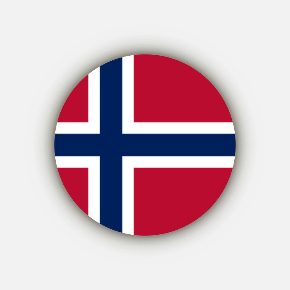 Country Norway. Norway flag. Vector illustration.