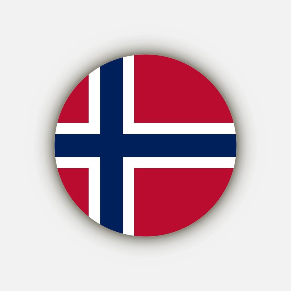 Country Norway. Norway flag. Vector illustration.