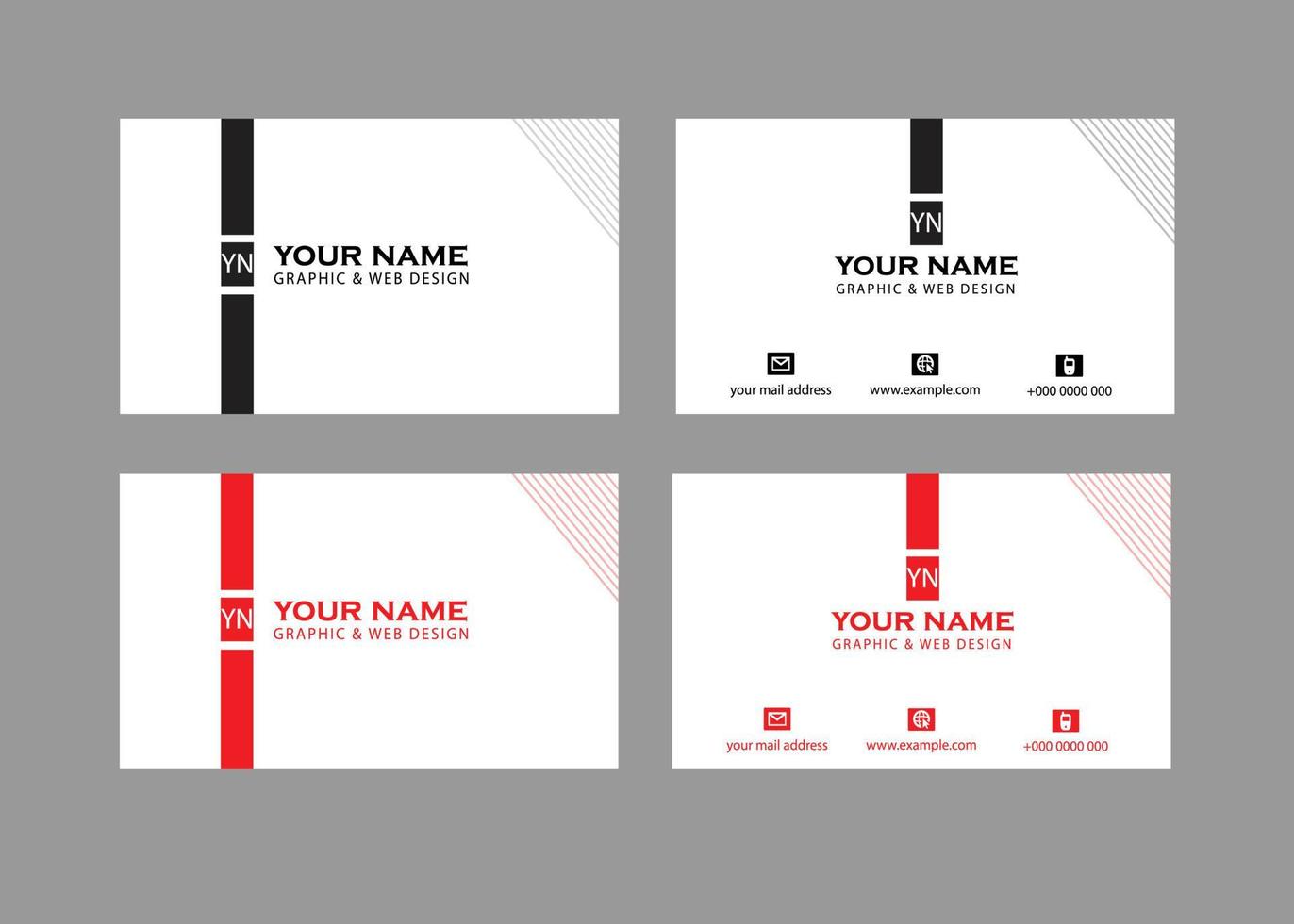 Creative Business Card Design vector