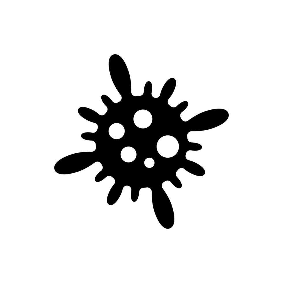 covid 19 virus icon vector. dangerous virus, easy to spread. maintain a distance vector