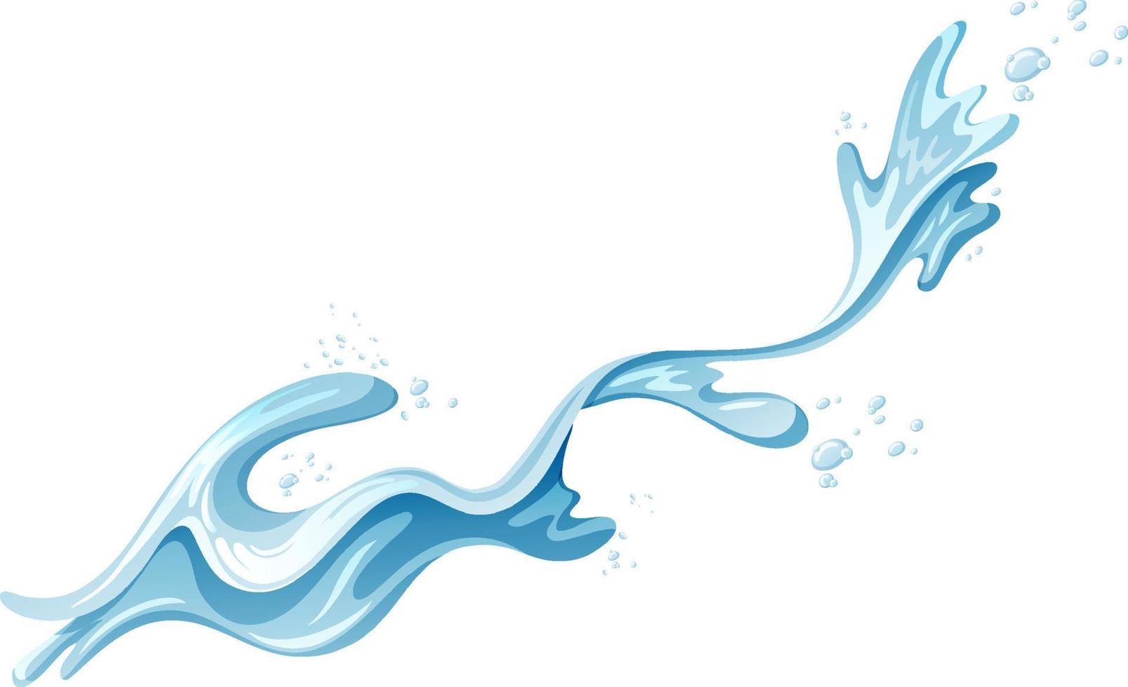 A water splash on white background vector