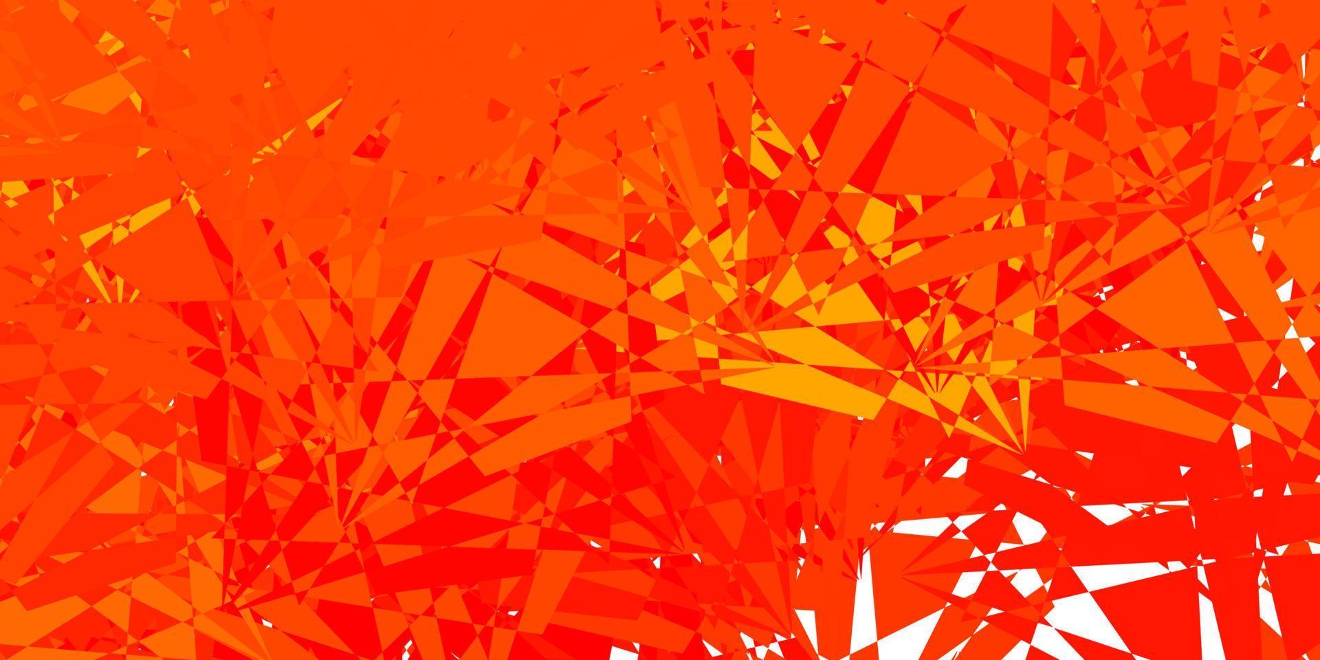 Light Orange vector background with polygonal forms.