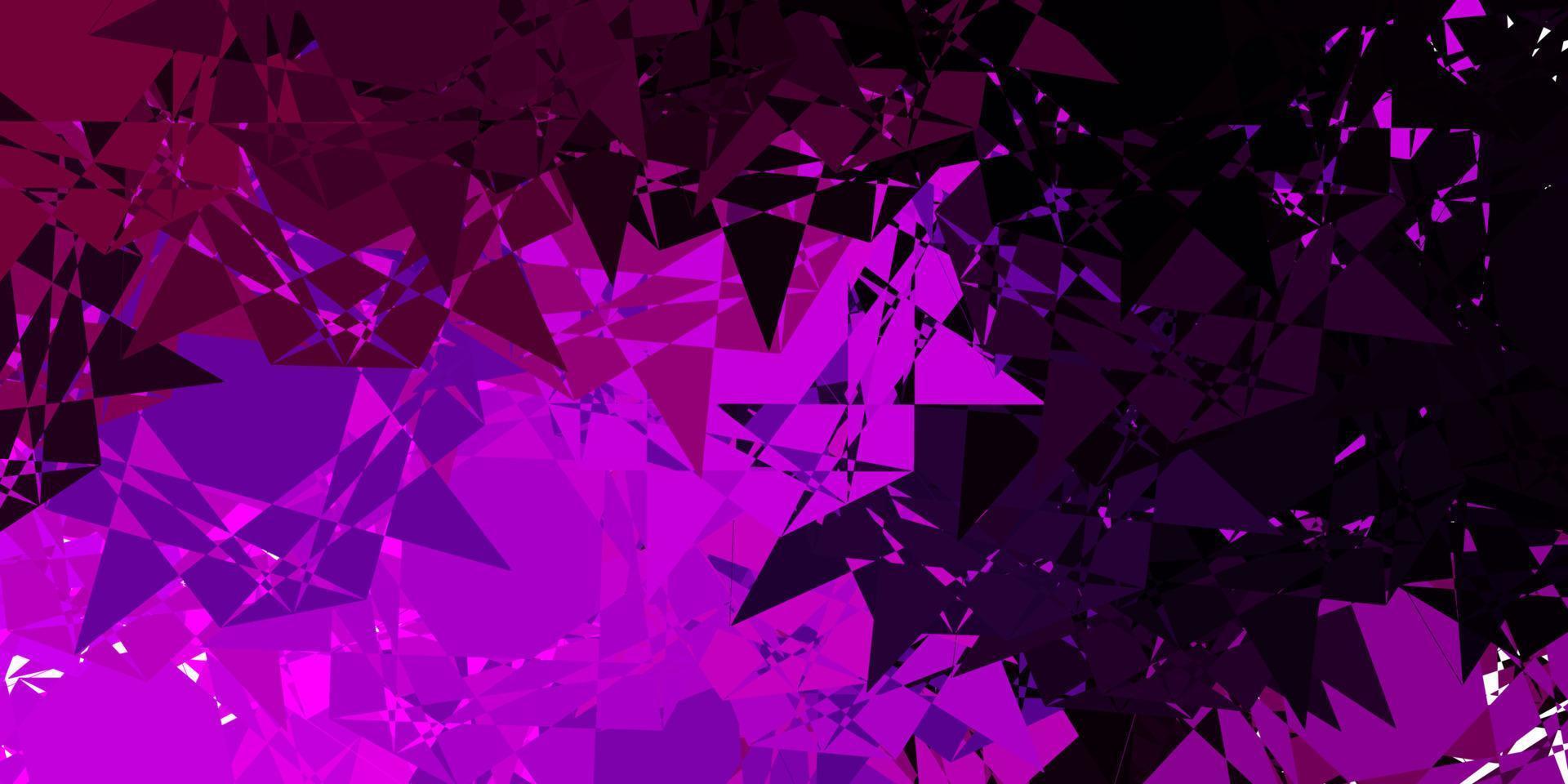 Dark Pink vector layout with triangle forms.