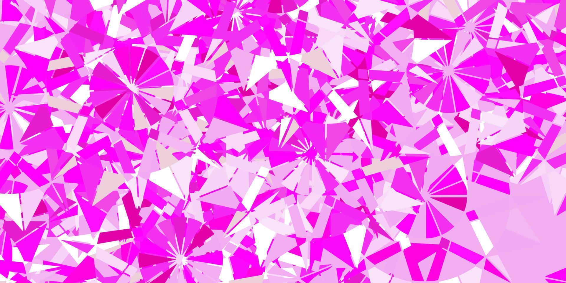 Light pink vector texture with bright snowflakes.