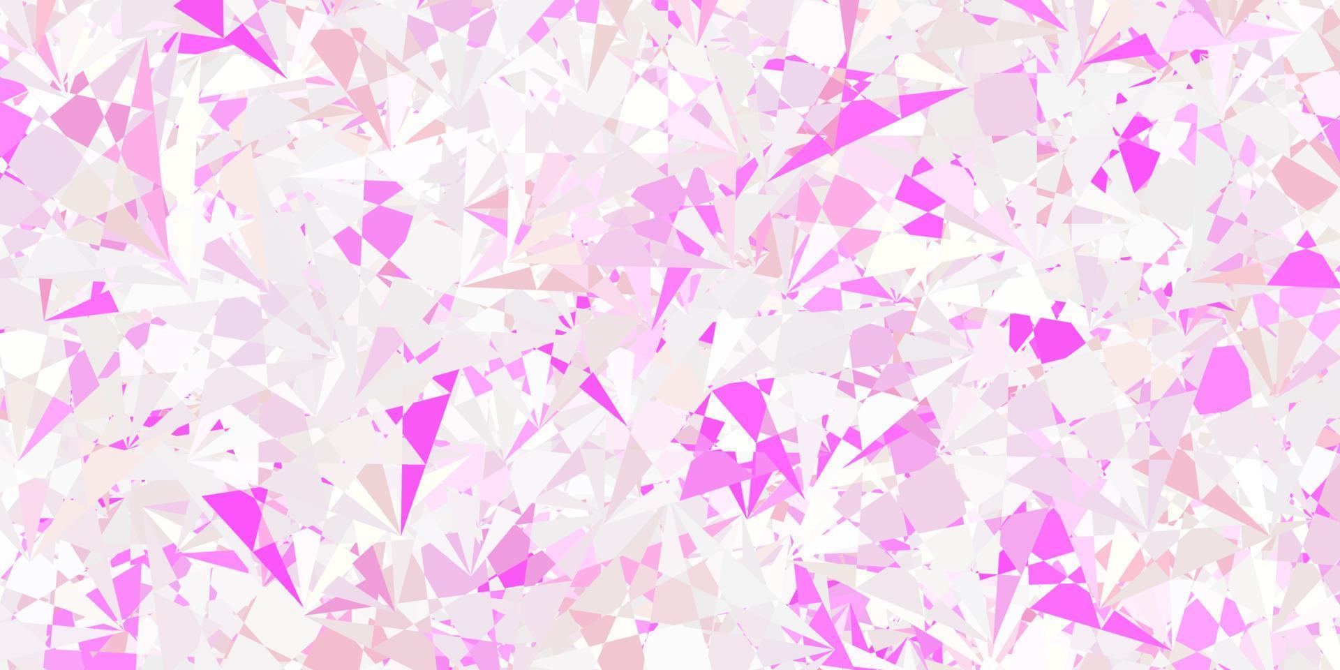 Light Pink vector texture with random triangles.