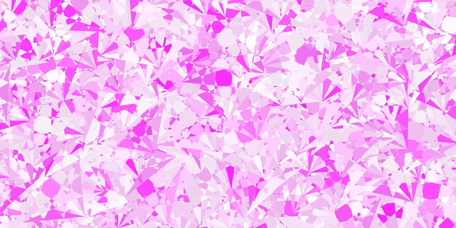 Light Pink vector layout with triangle forms.