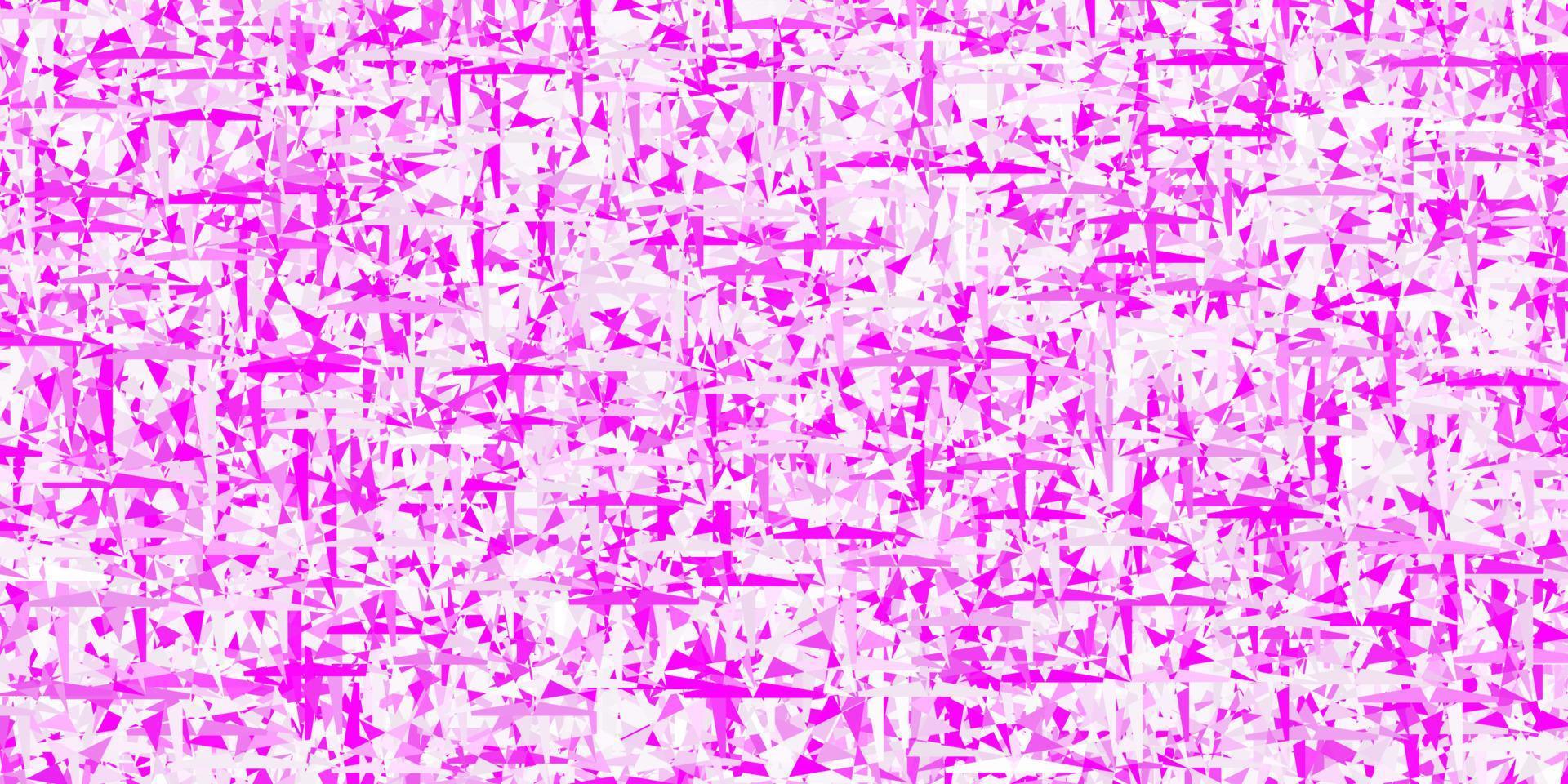 Light Pink vector texture with triangular style.