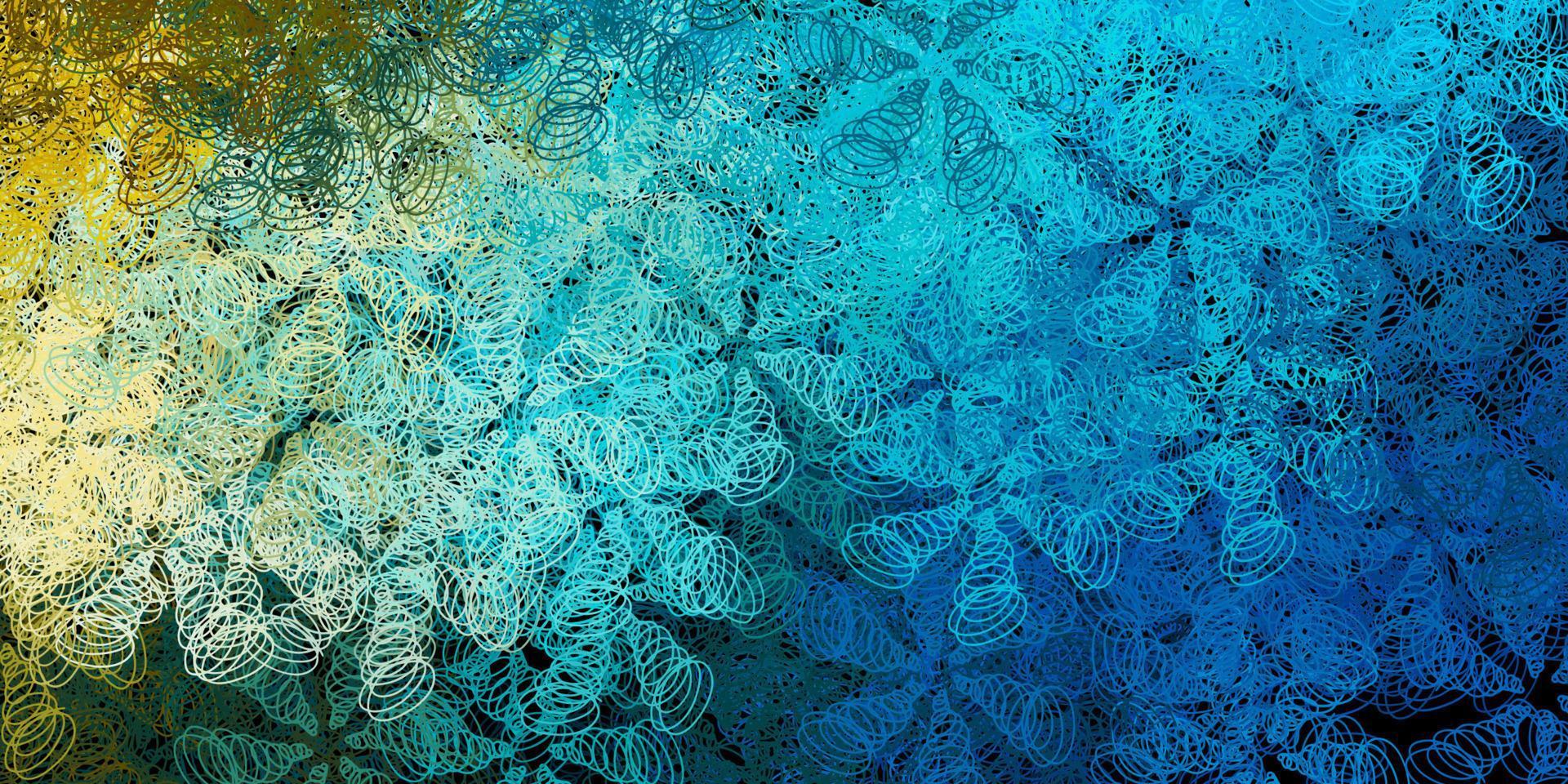 Dark blue, yellow vector background with spots.