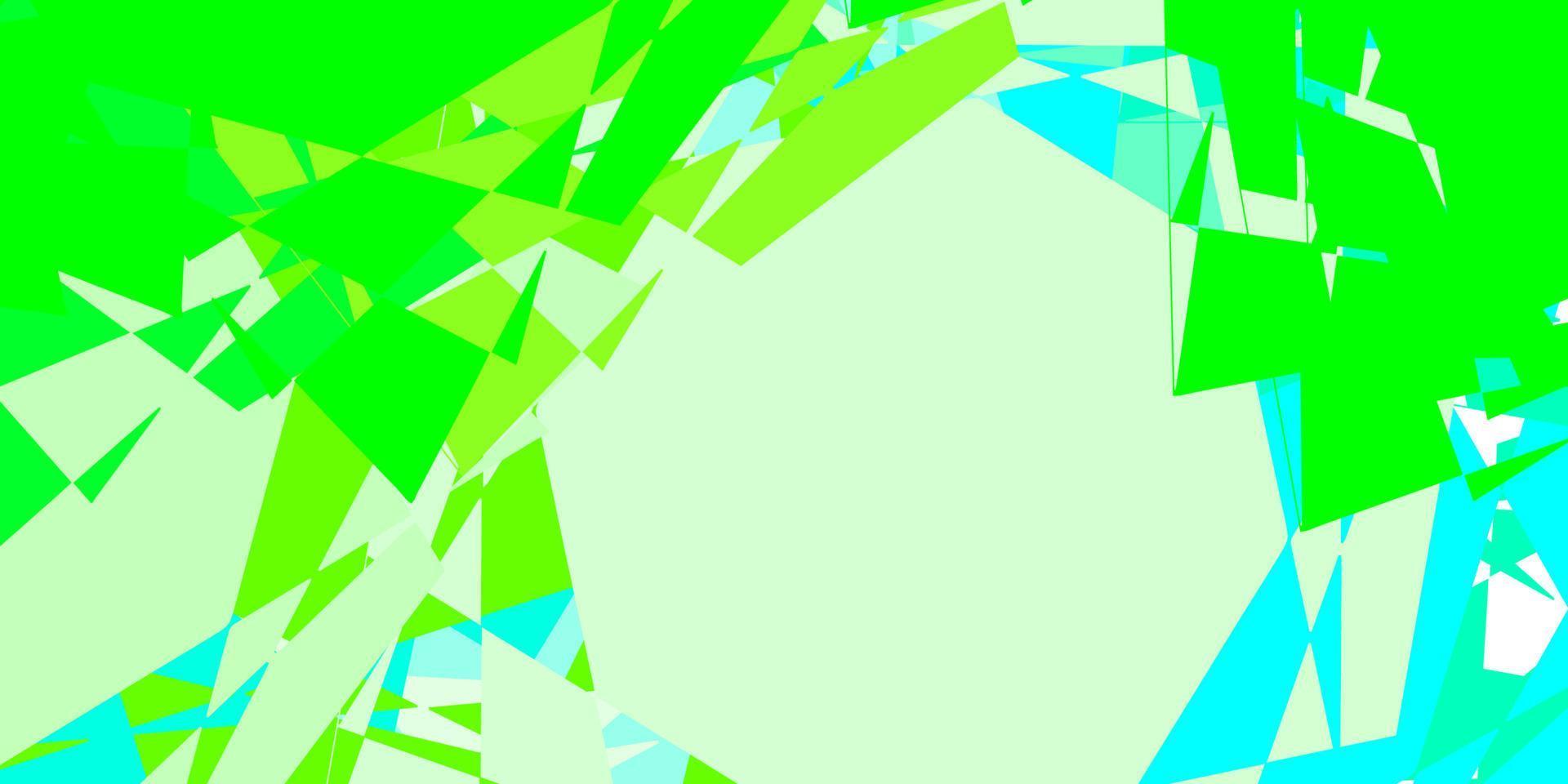 Light Green vector pattern with polygonal shapes.