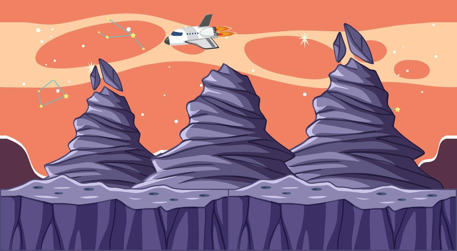 Space element in space background vector
