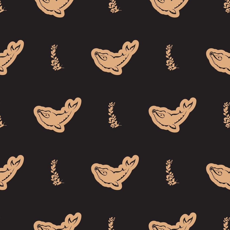 patrón de lujo impecable con ballenas en estilo simple. bueno para cubiertas, telas, postales e impresión. vector