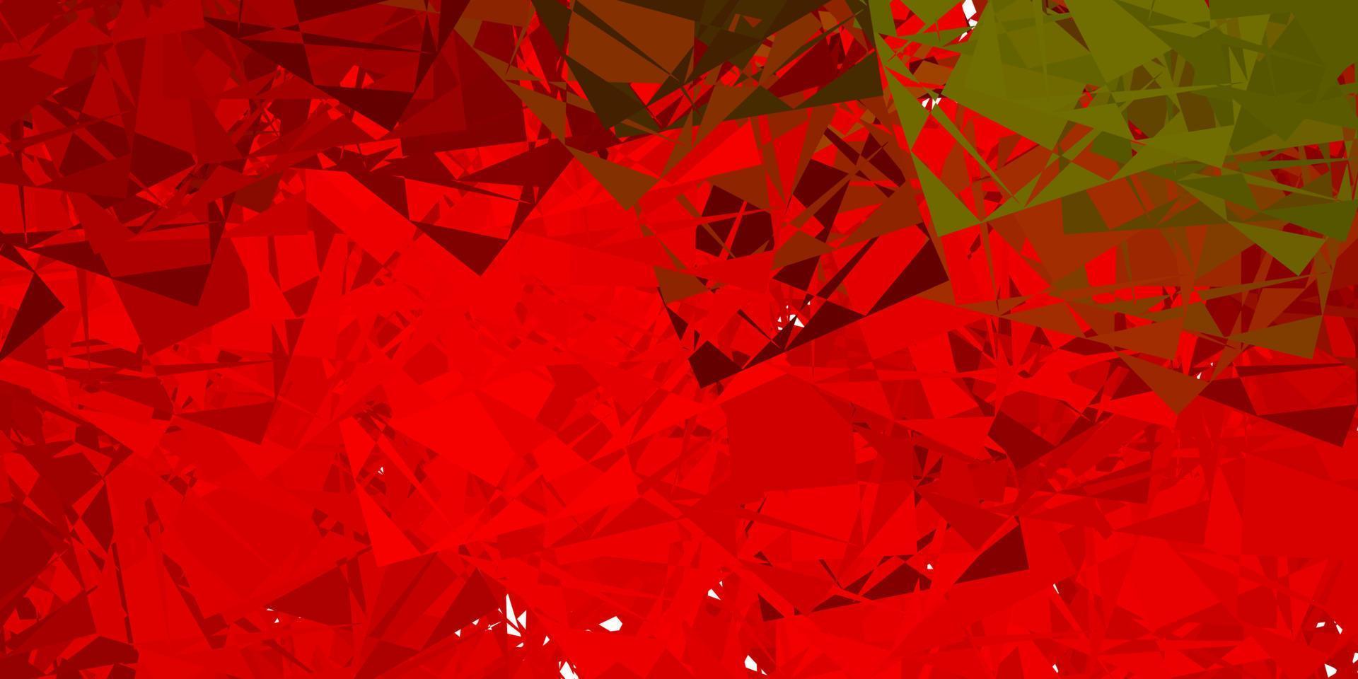 textura de vector verde oscuro, rojo con formas de memphis.