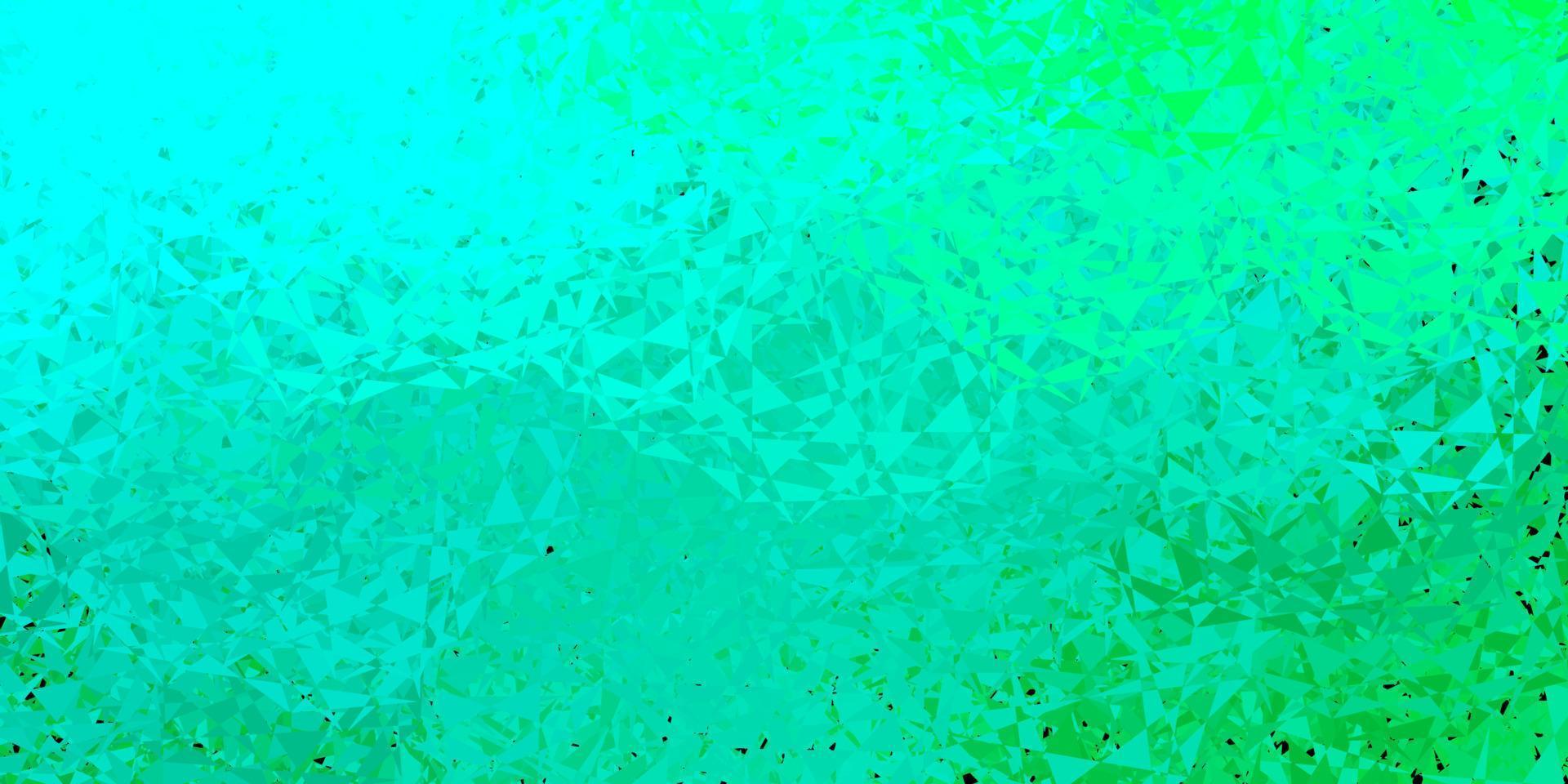 Light green vector background with polygonal forms.