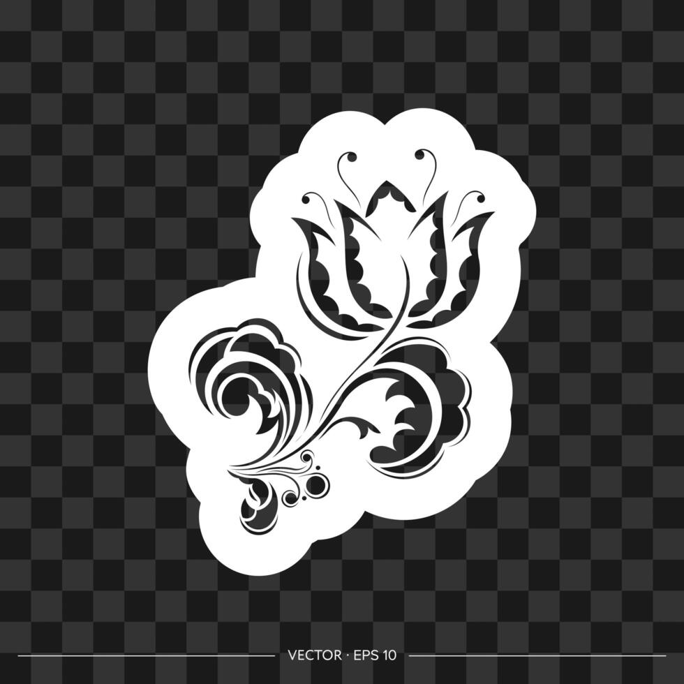 Print with flowers in Simple style. Good for garments, textiles, backgrounds and prints. vector