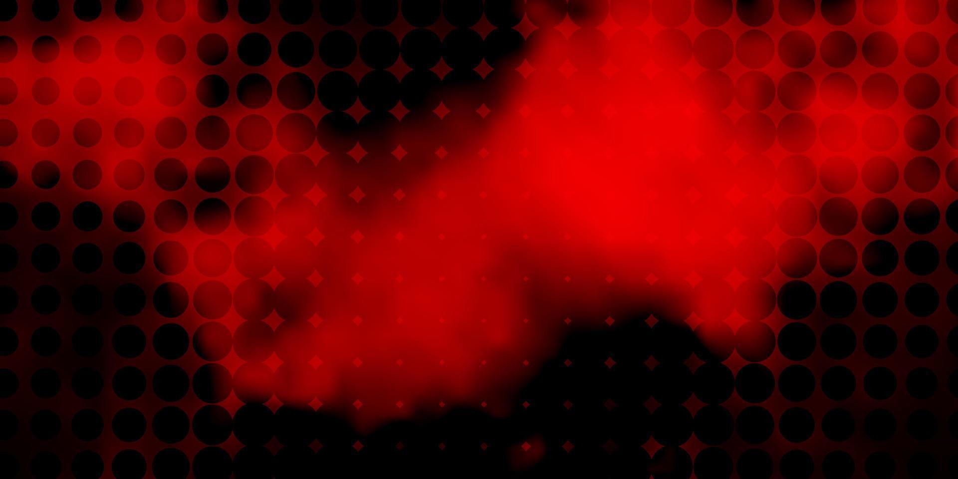 Dark Red, Yellow vector texture with disks.