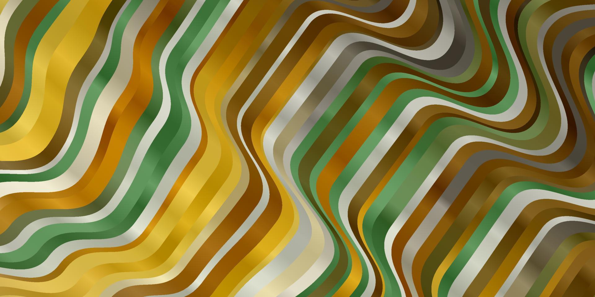 Dark Yellow vector template with wry lines.