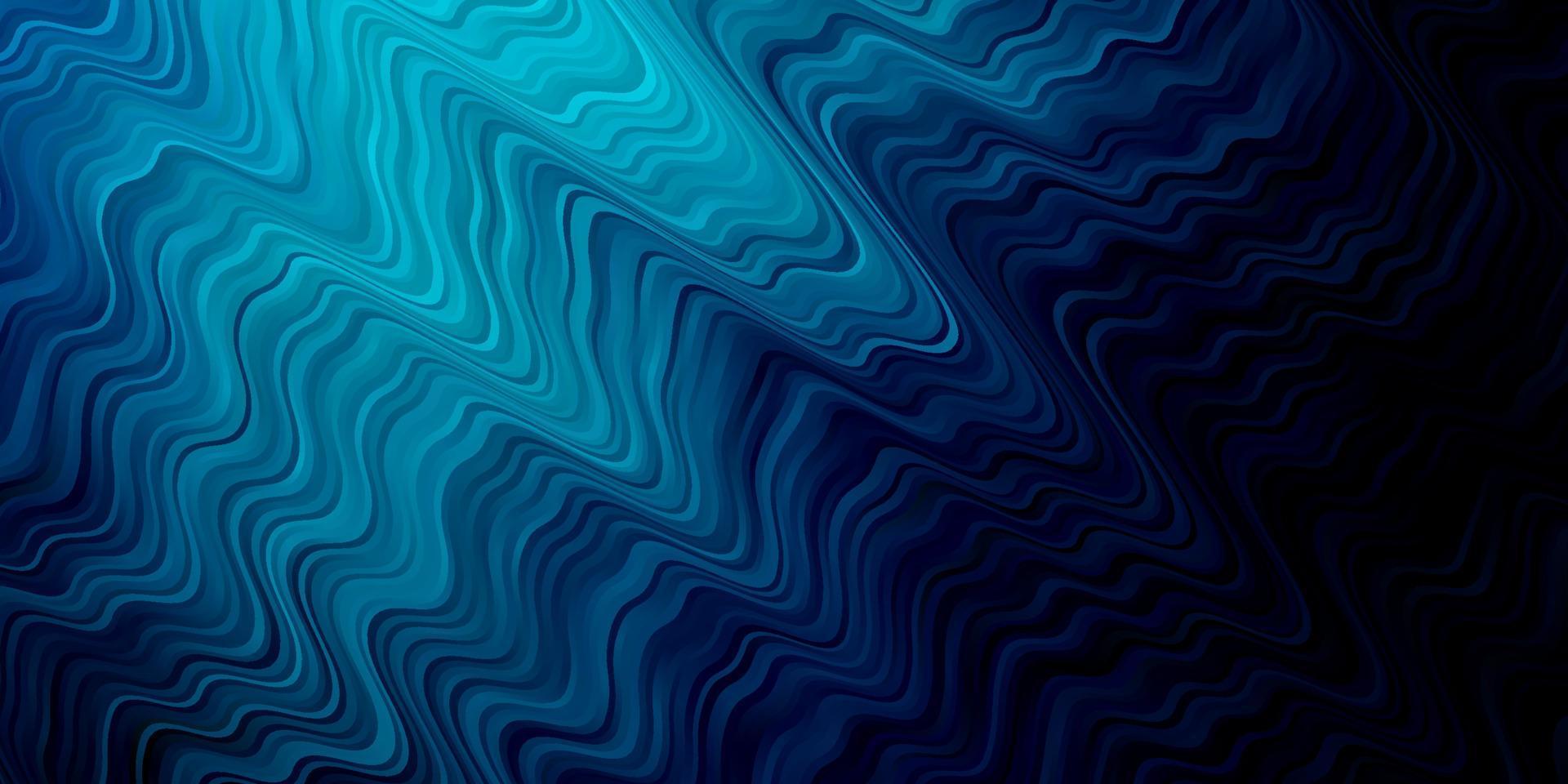 Dark BLUE vector pattern with curves.